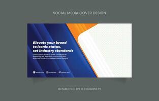 företag baner design social media befordran vektor