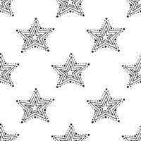 nahtlos Muster mit süß Sterne Gekritzel zum dekorativ drucken, Verpackung Papier, Gruß Karten, Hintergrund und Stoff vektor