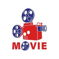 Film Kamera Video Logo Vorlage, Film Kamera Video Logo Vektor Element