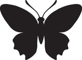 schwarz Schmetterling Silhouette Illustration Vektor