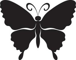 schwarz Schmetterling Silhouette Illustration Vektor