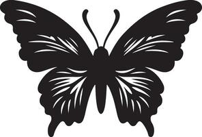 schwarz Schmetterling Silhouette Illustration Vektor