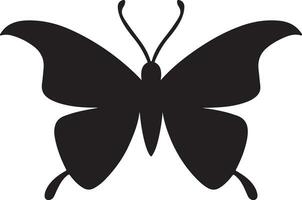 svart fjäril silhuett illustration vektor