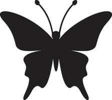 schwarz Schmetterling Silhouette Illustration Vektor