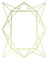 Luxus golden geometrisch gestalten Rahmen Illustration. vektor