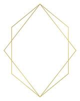 Luxus golden geometrisch gestalten Rahmen Illustration. vektor