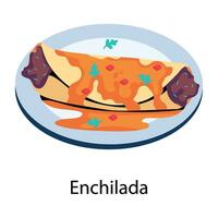 modisch Enchilada Konzepte vektor