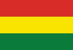 das National Flagge von Bolivien Vektor Illustration mit offiziell Farbe