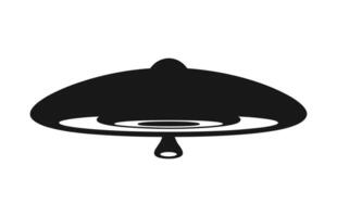 ein Raum UFO Silhouette Vektor