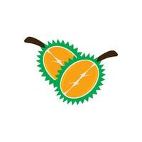 Durian logotyp ikon, vektor illustration design