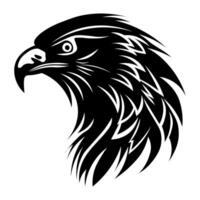 Adler schwarz Vektor Symbol isoliert auf Weiß Hintergrund