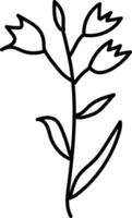 hand dragen vår, spara de datum, kort, minimal dragen blommig botanisk linje konst buketter vår, trendig element av vild och trädgård växter, grenar, löv, blommor, örter. vektor illustration