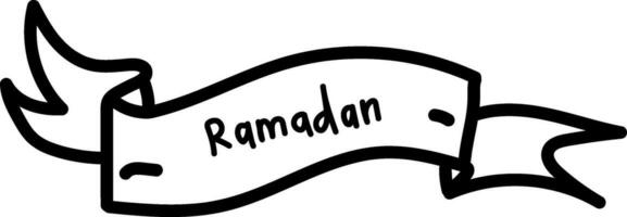Ramadan Design, Vektor Linie Zeichnung von islamisch Ornament, islamisch Festival Single Linie zeichnen Vektor Illustration, Ramadan kareem Gruß Karte