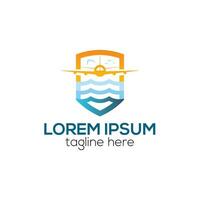 modern Reise Agentur Logo, Logistik Lieferung Logo Design Konzept isoliert Vektor Vorlage Illustration