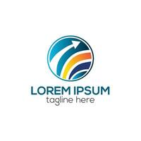 modern Reise Agentur Logo, Logistik Lieferung Logo Design Konzept isoliert Vektor Vorlage Illustration