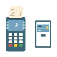 kreditera kort betalning och maskin illustration vektor