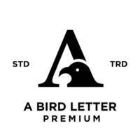 ein Vogel Brief Logo Symbol Design Illustration vektor