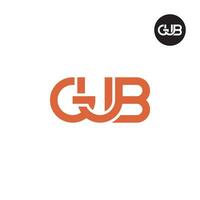 Brief gib Monogramm Logo Design vektor