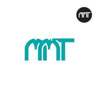 Brief mmt Monogramm Logo Design vektor
