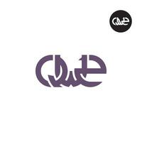 brev qw2 monogram logotyp design vektor