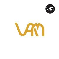 Brief vam Monogramm Logo Design vektor