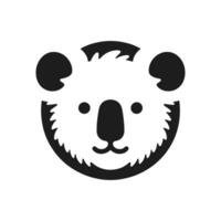 Karikatur Silhouette von ein Koala Bär Logo Symbol Symbol Vektor Illustration