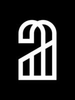 aa Monogramm Logo Vorlage vektor