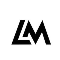 lm Initiale Brief Logo Symbol Design vektor