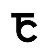 tc ct Brief Logo Symbol Design vektor