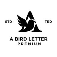 ein Vogel Brief Logo Symbol Design Illustration vektor