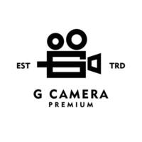 G Kamera Brief Logo Symbol Design Illustration vektor
