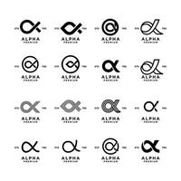 Alpha Brief Logo Symbol Design Illustration vektor