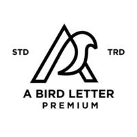 ein Vogel Brief Logo Symbol Design Illustration vektor