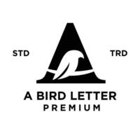 ein Vogel Brief Logo Symbol Design Illustration vektor