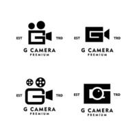 G Kamera Brief Logo Symbol Design Illustration vektor