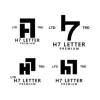 h7 Brief Logo Symbol Design vektor