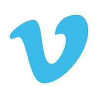 vimeo logotyp ikon - video värd och delning plattform symbol vektor