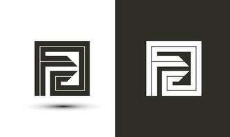 unik brev fg detta logotyp har en hög nivå av läsbarhet i olika storlekar och kan vara Begagnade i olika media lätt. vektor