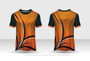 modern gul jersey design, sporter jersey för skriva ut vektor