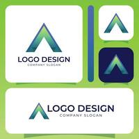 Vektor branding Identität korporativ ein Logo Vektor Design Vorlage
