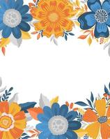 Blumenrahmen im eleganten style.vintage floral background.romantic Design-Vorlage. vektor