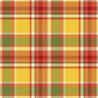 Tartan Plaid nahtlos Muster. klassisch Plaid Schottenstoff. traditionell schottisch gewebte Stoff. Holzfäller Hemd Flanell Textil. Muster Fliese Swatch inbegriffen. vektor