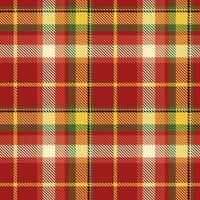 skott tartan pläd sömlös mönster, gingham mönster. traditionell skott vävd tyg. skogsarbetare skjorta flanell textil. mönster bricka swatch ingår. vektor