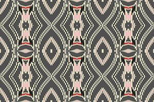 Krawatte Farbstoff Muster nahtlos skandinavisch Muster Motiv Stickerei, Ikat Stickerei Vektor Design zum drucken Rand Stickerei uralt Ägypten