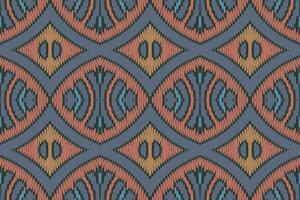 Barock Muster nahtlos australisch Ureinwohner Muster Motiv Stickerei, Ikat Stickerei Vektor Design zum drucken vyshyvanka Tischset Decke Sarong Sarong Strand kurtis indisch Motive