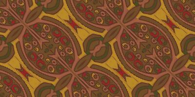 Seide Stoff Patola Sari Muster nahtlos einheimisch amerikanisch, Motiv Stickerei, Ikat Stickerei Vektor Design zum drucken Krawatte Färberei Kissenbezug Sambal puri kurti Mogul die Architektur