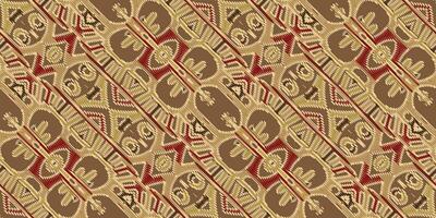 Motiv Folklore Muster nahtlos skandinavisch Muster Motiv Stickerei, Ikat Stickerei Vektor Design zum drucken Rand Stickerei uralt Ägypten