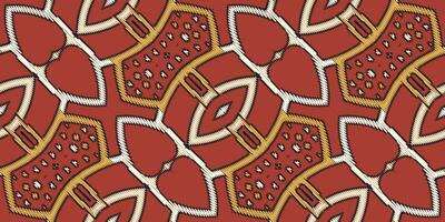 Motiv Folklore Muster nahtlos einheimisch amerikanisch, Motiv Stickerei, Ikat Stickerei Vektor Design zum drucken Zahl Stammes- Tinte auf Stoff Patola Sari