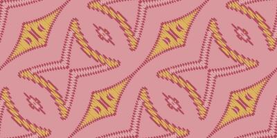 nordisch Muster nahtlos australisch Ureinwohner Muster Motiv Stickerei, Ikat Stickerei Vektor Design zum drucken Zahl Stammes- Tinte auf Stoff Patola Sari