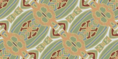 navajo Muster nahtlos Bandana drucken Seide Motiv Stickerei, Ikat Stickerei Vektor Design zum drucken Rand Stickerei uralt Ägypten